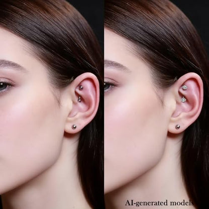 16G Eyebrow Rings Rook Piercing Jewelry 316L Surgical Steel Curved Barbells Vertical Lip labret Snake Eyes Piercing Jewelry Tongue Small Belly Ring 6mm 8mm 10mm Silver Black Gold - color: Silver