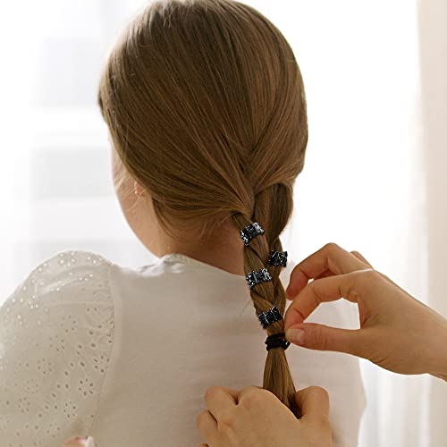 50 PCS Mini Hair Claw Clips， Bangs Strong Grip Multifunction Clamp Clips. (Black) - color: Black