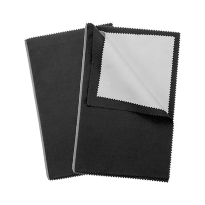 PATIKIL 9.8"x12.6" Jewelry Cleaning Cloth, 2 Pack Double-Sided Fleece Polishing Cloth for Gold, Silver and Jewelry, Black - color: Black, size: 9.8"x12.6"