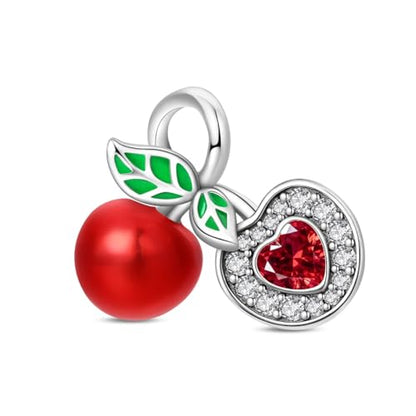 Pandach Animal Charm Bead fits Charms Bracelets for Woman-925 Sterling Silver Dangle Pendant Bead,Jewelry Beads Gifts for Women Bracelet&Necklace - style: Cherry Beads