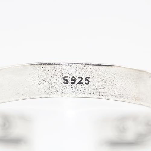 Innocence S925 Silver-Plated Antique Wide Feather Cuff Bracelet For Men Women Adjustable Retro Twisted Feathers Bracelets Gift Jewelry - color: Flower