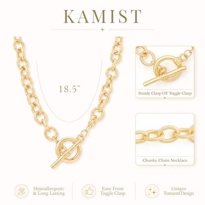 Modern 14K Gold Necklace-NEC-001