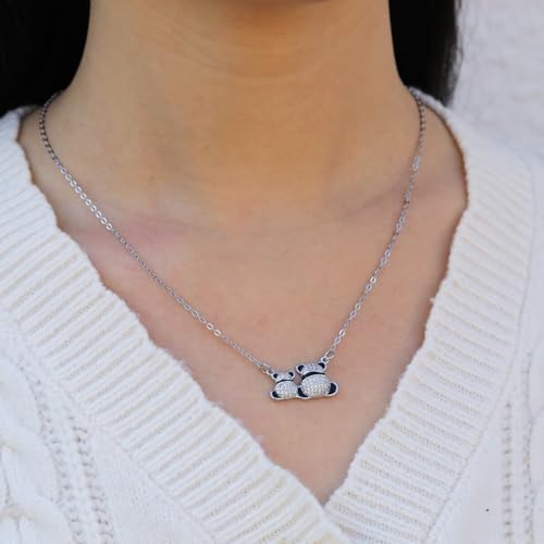 RZKING Silvery Necklace for Women, Gifts for Friend Mom Daughter Teacher - style: Panda