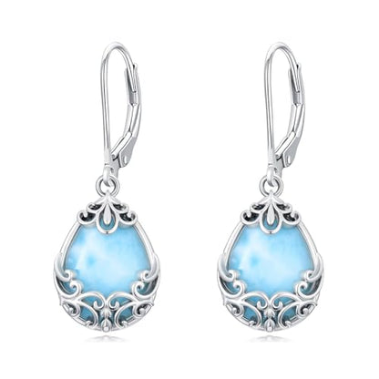 Dorunmo s925 Sterling Silver Western Dangle Drop Earrings Birthday Jewelry Gifts for Women - style: Filigree