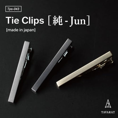 [TAVARAT] Tie Clip Tie Clips for Men Black Silver Tie Bar Tie Pin Tps-043 - style: 3set