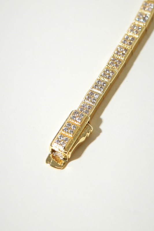 Tennis Bracelet for Women, Cubic Zirconia, Gold or Rhodium, 1.5-3mm | 18K Gold-Plated or Rhodium-Plated Brass, Cubic Zirconia, 1.5-3mm Widths, 6.5-7.5 in, Fade-Resistant, Jewelry Gift Box Ready - color: 1.5MM | Gold-plated | 7.5 in