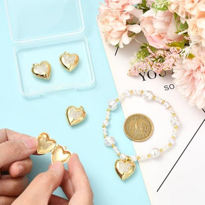 Photo Locket Charms for Jewelry Making Brass Frame Charms Memorial Bracelet Necklace Earring Keychain - style: Butterfly