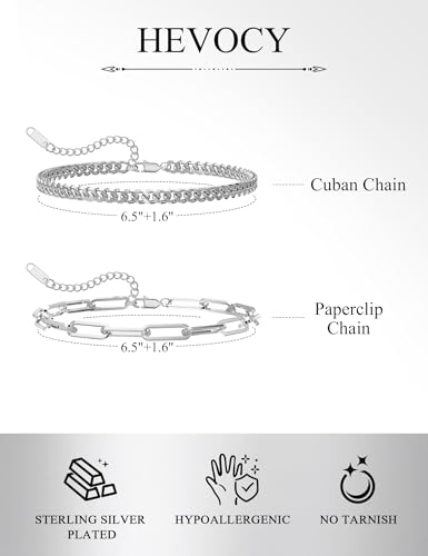Stainless Steel Bracelet Set for Men, Adjustable Link Chains | Layered stainless steel link chain bracelets with adjustable sizing, designed for daily wear, stacking, and gifts - color: Style2-7 inch