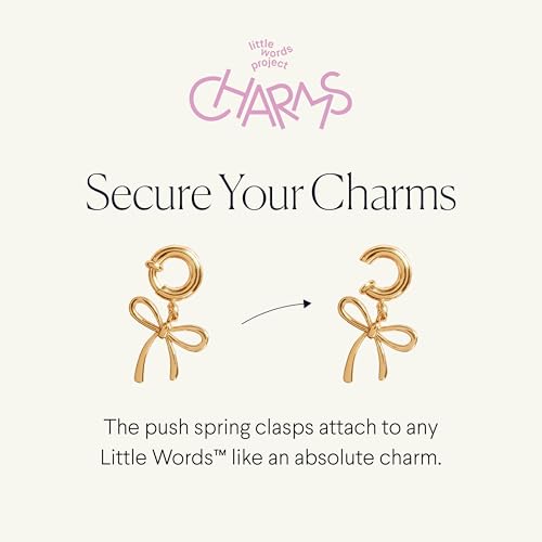 Little Words Project Charm, Customizable Jewelry for Bracelets, Necklaces, Keychains & More - color: Croissant Charm