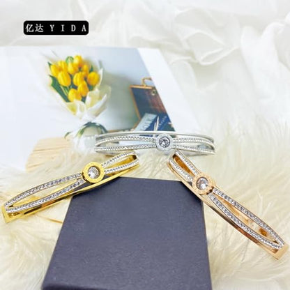 18K Gold Bangle Bracelets for Women 925 Sterling Silver Bracelets Bracelets Adjustable Boho Bracelets Stackble Cuff Bangle Bracelets for Men Women Chunky Gold Bangle Open Cuff Bracelets Christmas Gift - color: Bracelets-06