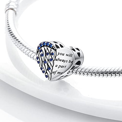 925 Sterling Silver Charm for Bracelet Necklace Women Dangle Pendant Beads | Love Faith Mom Ocean travel Butterfly Party Charm Beads Pendants DIY Jewelry Gift - color: Guardian Heart Charm