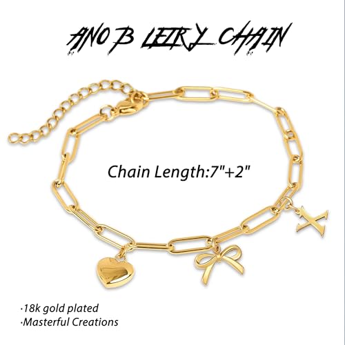 14K Gold Plated Bracelet for Women Simple Jewelry Initial A-Z Bracelet Dainty Chain Gifts for Women Birthday Unique Dainty Letter Charm Bracelet with Bow Anniversaries Gifts for Mother Her Jewelry Gift - style: A-Initial