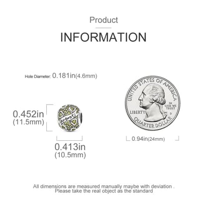 MULA Birthstone Charms 925 Sterling Silver for Bracelets and Necklaces | Dangle Pendants Beads With 5A Cubic Zirconia - Happy Birthday Mothers Day Jewelry - color: August Birthstone