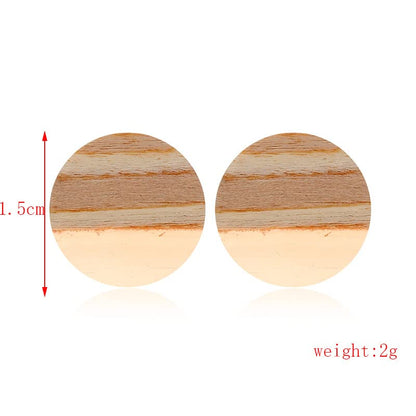 Retro Wooden Resin Geometric Bar Drop Dangle Earrings Layered Leopard for Women Polymer Clay Lightweight Statement Jewelry - style: 19