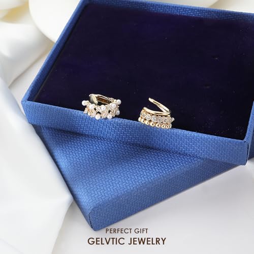 Cute Butterfly Cartilage Clip on Earrings for Women Non Pierced Huggie Ear Cuff Y2K Statement Silver Clip Stud Earrings Granddaughter Daughter Valentines Birthday Graduation Jewelry Gift - color: EA316-Gold
