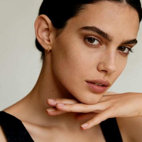 14K Gold Hoop Earrings for Women 14K Gold Earrings for Women | Gold Hoop Earrings for Women Classic Hypoallergenic Lightweight Hoop Earrings for Women 14/16/18/20/25/30/35/40/45/50/60/70mm - size: 14mm