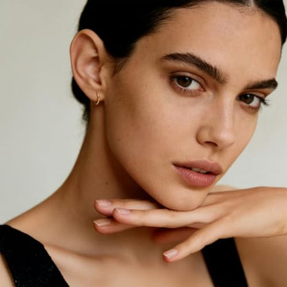 14K Gold Hoop Earrings for Women 14K Gold Earrings for Women | Gold Hoop Earrings for Women Classic Hypoallergenic Lightweight Hoop Earrings for Women 14/16/18/20/25/30/35/40/45/50/60/70mm - size: 14mm