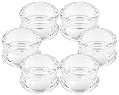 6G-30MM Hollow Acyrylic Gauges for Ear Saddle Plugs Gauges Tunnel Expanders Stretcher Double Flared Flesh Piercings Body Jewelry Set for Women Men - color: Clear:34mm = 1 5/16 inch