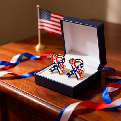 4/12/25/50 Pack Poppy Pins for Memorial Day, Poppy Flower Pin with USA Flag | Patriotic Pins Broochs Patriotic Gift for Memorial, 4th of July Independence, Veterans Day