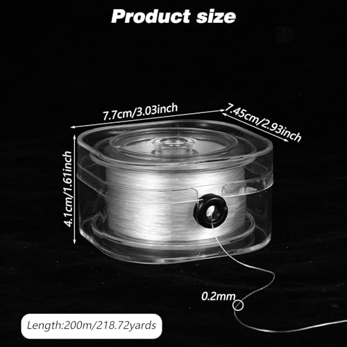 1 Rolls 0.2mm Elastic String for Bracelets 240 Yards Flat Stretchy Bracelet String with Organizing Case Round Stretchy Bracelet Strings for DIY Friendship Bracelets Jewelry Making, White