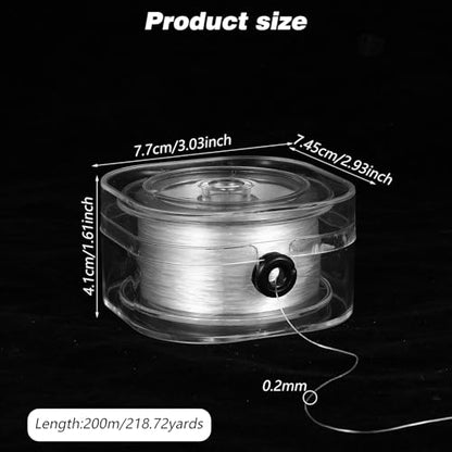 1 Rolls 0.2mm Elastic String for Bracelets 240 Yards Flat Stretchy Bracelet String with Organizing Case Round Stretchy Bracelet Strings for DIY Friendship Bracelets Jewelry Making, White