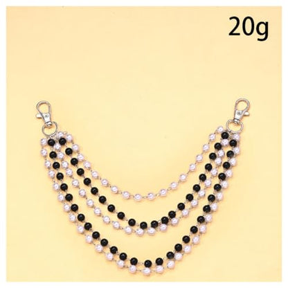 1Pcs Pearl Bra Straps Jewelry,Adjustable Bra Shoulder Chain,Pearl Lingerie Straps,Wedding Bridal Dress Underwear Chain for Women Backless Party - color: Colorful