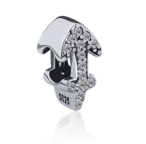 12 Zodiac Signs Birthday Constellations 925 Sterling Silver Charm Bead fits Pandora Bracelets & Necklaces & More - color: Sagittarius