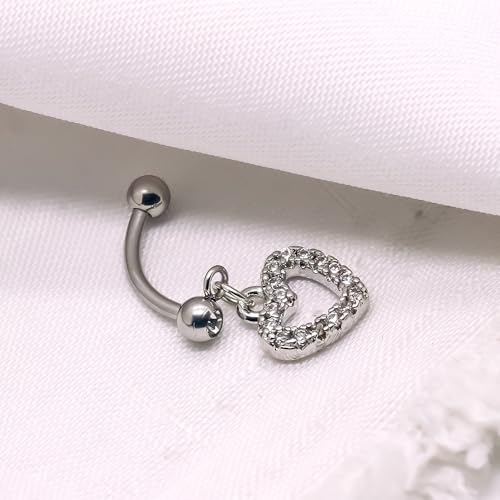 4Pcs Rook Eyebrow Piercing Jewelry for Women 16G Stainless Steel 8mm Curved Barbell Rook Earrings Hypoallergenic Lip Rings Rook Eyebrow Cartilage Daith Surface Tragus Piercing Jewelry