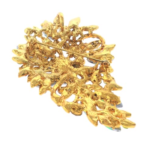 Crystal Flower Brooch