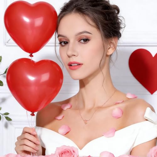 Turandoss Tiny Heart Initial Necklaces for Girls | 14K Rose Gold Plated Heart Pendant Handmade Dainty Letter Initial Necklaces for Teen Girls Jewelry - color: A.