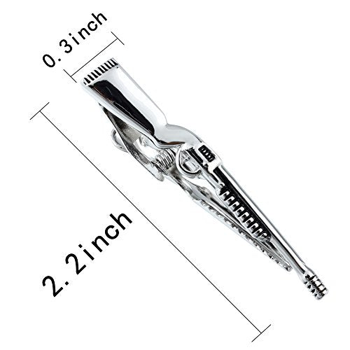 HAWSON 2 inch/ 2.2 inch Tie Clip for Men, Novelty Tie Bar Clip for Men and Boys, Interesting Tie Clip for Party - color: Gun