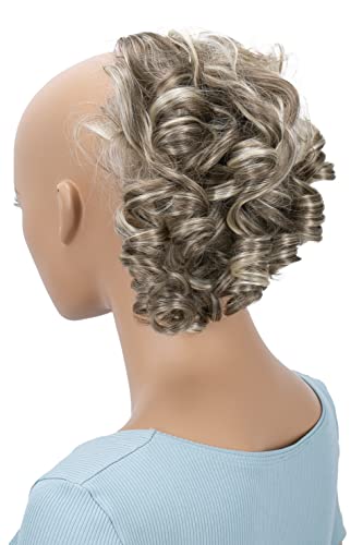 CAISHA Jumbo Hairpiece Scrunchy Updo Voluminous Curly Messy Bun Brown Blond Mix G8L - color: brown blond mix #12H88 G8L