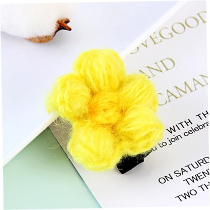 Ipetboom 12 Pcs Flower Hair Clips for Mixed Colors Bobby Pins Birthday Hair Accessories Hairpins Party Headdress Set Random Color