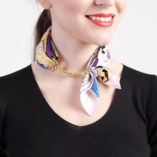 Long tiantian 6PCS Scarf Ring Clip Scarf Rings for Women Button Covers for Women Blouses Shirt Tightener Clip Cinch Pin Clothes Jewelry - color: 3pcs