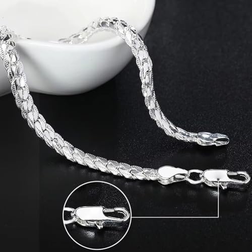 Cuban Link Chain Sparkly Silver Bracelet Hip Hop Diamond Link Bracelets Stainless Steel Hand Chain for Men Women