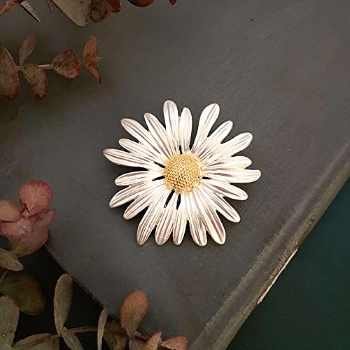 Rhinestone Sunflower Brooch Pin,Enamel Crystal Yellow Flower Coat Pins,Cute Plant Sun Flower Suit Brooch Pin for Women Girls - color: Style D