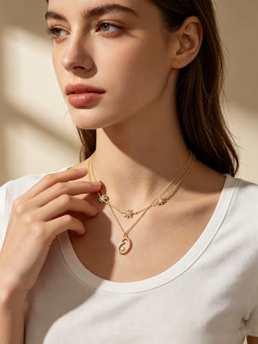14K Gold A-Z Initial Lette Necklace Star Choker Women Necklace | Personalized Initial Jewelry, Meaningful Name Letter Gift for Women Wife Mom Friend, Perfect Present For Birthday/Anniversary - style: 14K Gold-O