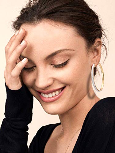 Acrylic Earrings Lightweight Hoop Earrings Statement Resin Drop Dangle Stud Earrings Fashion Jewelry For Women - color: White