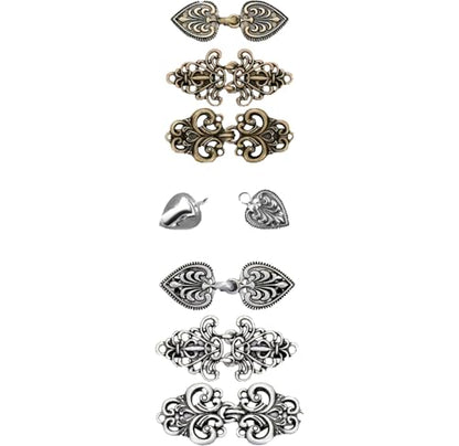 YiZYiF Vintage Sweater Shawl Clips Retro Cardigan Collar Dress Shirt Brooch Clips for Women Wearing