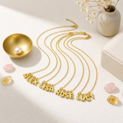 Tondiamo Gold Bubbled Charm for Jewelry Making Gold Letter Charm A- Z Alphabet Pendant Letters 3D Bubble Glitter Trendy Chunky Initial Alphabet for Women DIY Craft Bracelet Necklace - style: Style D