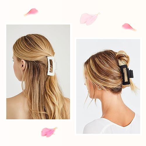 12 Pack Medium Hair Claw Clips for Women 3.5" Strong Hold Non-Slip Claw Clips for Thick Thin Hair - color: Multicolor