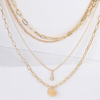 HUASAI Boho Necklaces for Women Dainty Layered Choker Necklace Bohemian Turquoise Necklace Statement Jewelry Western Cowgirl Country Concert Outfits Accessories - color: Z Disc