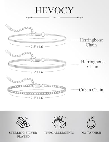 Stainless Steel Bracelet Set for Men, Adjustable Link Chains | Layered stainless steel link chain bracelets with adjustable sizing, designed for daily wear, stacking, and gifts - color: Style1-8 inch