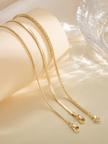 14K Gold/Silver Plated Anklets for Women Layered Anklet Set | Non Tarnish Waterproof Brass Ankle Bracelet, Adjustable Lightweight Dainty Hypoallergenic Chain, Beach Vacation Summer Gift - style: Style2