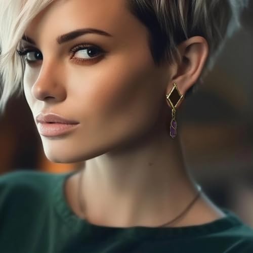 ERKUOO 2PCS Ear Gauges Star Dangle Saddle Ear Tunnels Plugs Flesh Piercing Earrings Expander For Women Body Jewelry - color: 2 Gold, size: 16 mm