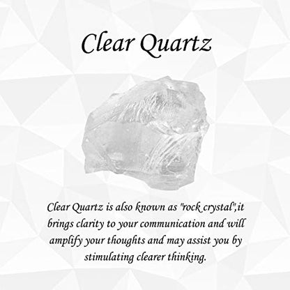 Top Plaza Healing Crystal Stone Necklaces for Men Hexagonal Pendant Necklaces Adjustable Braided Rope Natural Gemstone Necklace Jewelry Christmas Gift for Dad, Husband - color: Clear Quartz