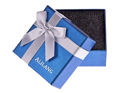 Alilang Silver Tone Abalone Colored Stone Butterfly Insect Wings Pendant Necklace - color: Dragonfly