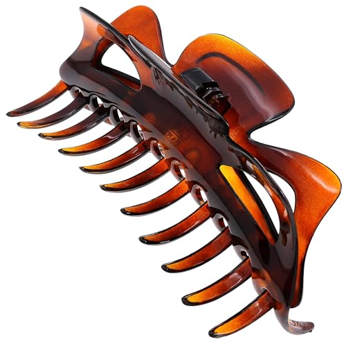 Camila Paris CP118 French Large Hair Clips for Women Thick Hair for Long Wavy Curly Hair, Girls Hair Claw Clips, Styling Big Hair Clip for Thick Hair, Strong Hold No Slip Grip Claw Clip Made in France - color: Tortoise Shell 6"