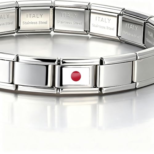 Italian Bracelet Charm,9mm,United Arab Emirates,Country & Culture > Flag - color: Japan
