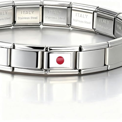 Italian Bracelet Charm,9mm,United Arab Emirates,Country & Culture > Flag - color: Japan